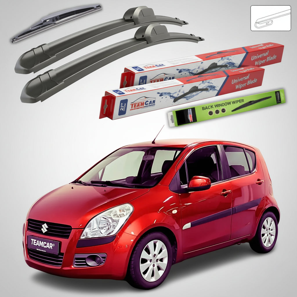 Ștergătoare Suzuki Splash EX 2008-2014 | Set Față și Spate Flat – TeamCar®