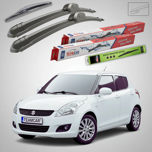 Ștergătoare Suzuki Swift FZ/NZ 5 Uși 2010-2017 | Set Față și Spate Flat – TeamCar®