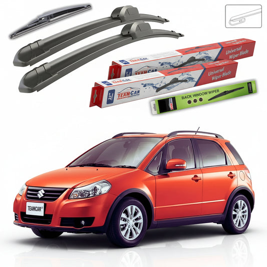 Ștergătoare Suzuki SX4 GY Hatchback 2006+ | Set Față și Spate Flat – TeamCar®