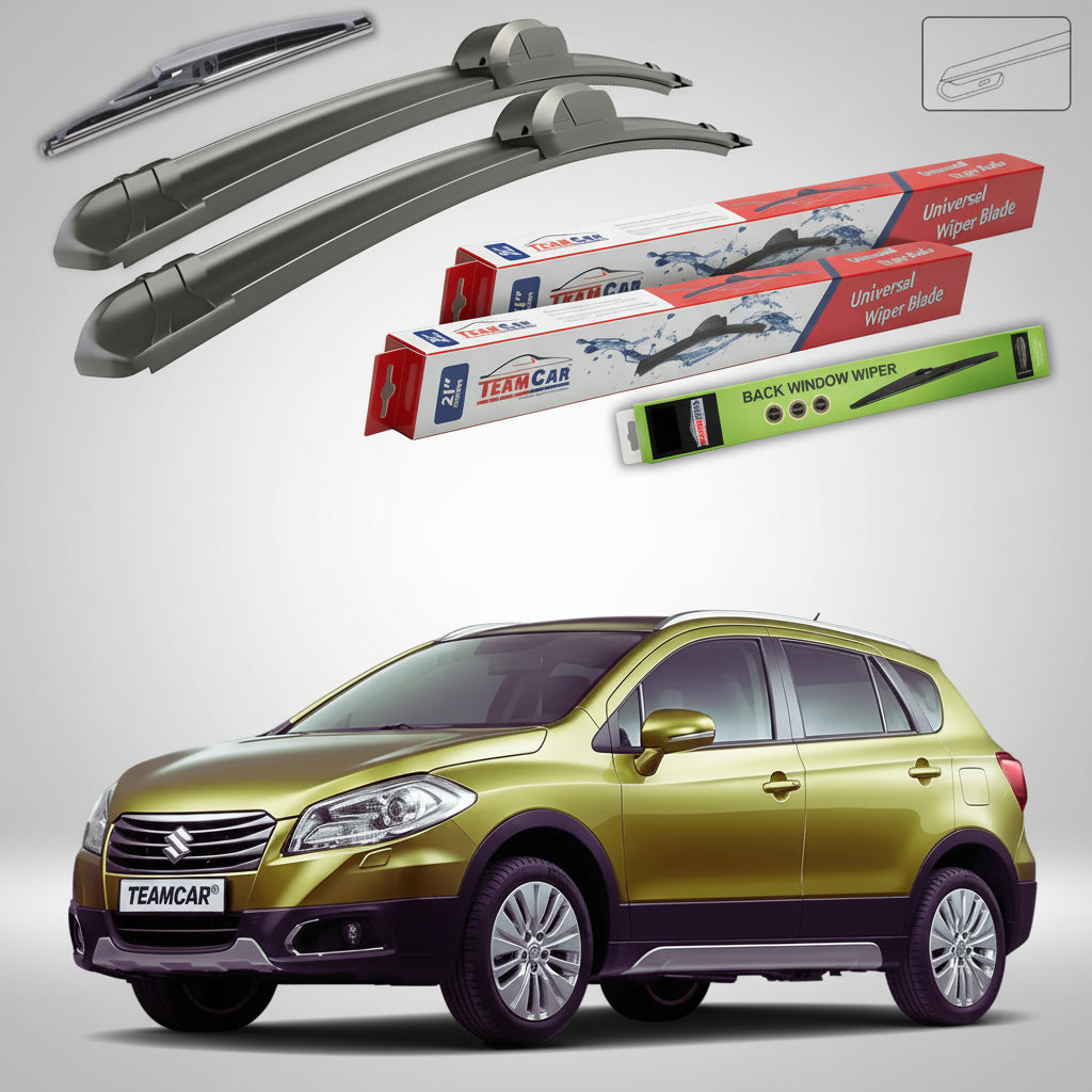 Ștergătoare Suzuki SX4 S-Cross JY 2013-2016 | Set Față și Spate Flat – TeamCar®