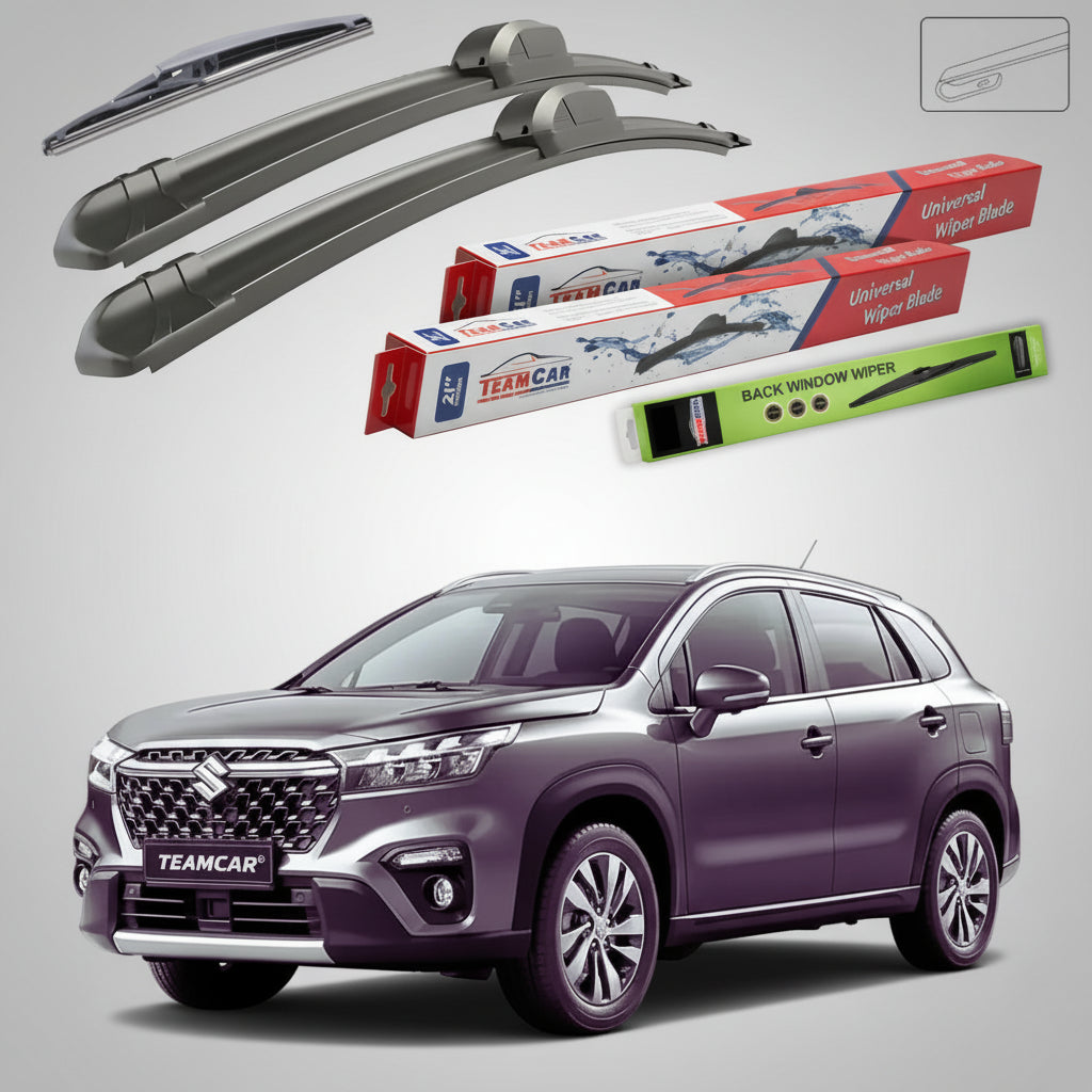 Ștergătoare Suzuki SX4 S-Cross JY 2022+ | Set Față și Spate Flat – TeamCar®