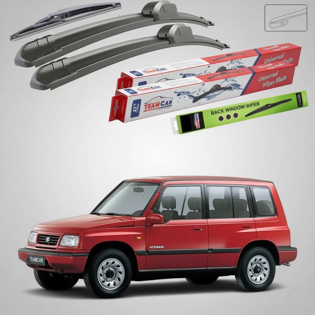 Ablaktörlők Suzuki Vitara ET 5 ajtós 1995-1998 | Első és hátsó ablaktörlő lapáttal – TeamCar®