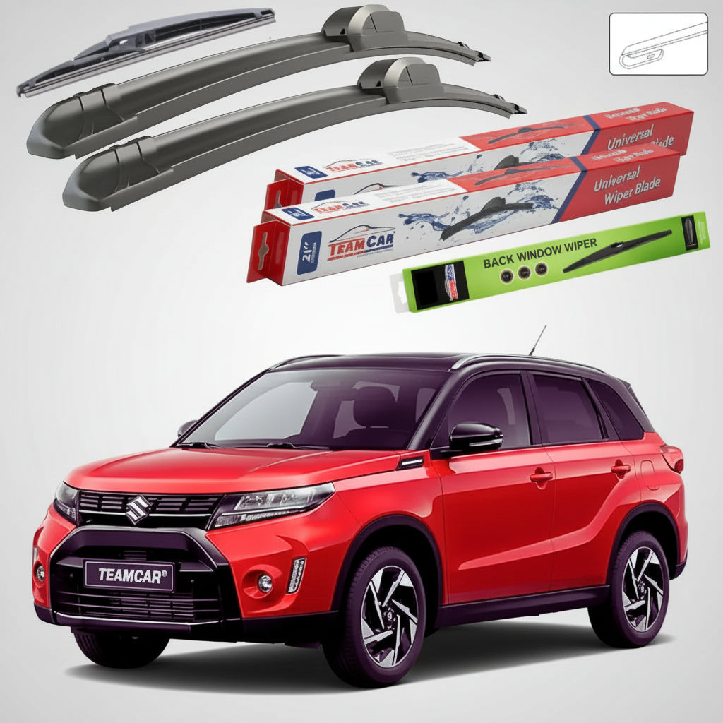 Ștergătoare Suzuki Vitara LY Facelift 2024+ | Set Față și Spate Flat – TeamCar®