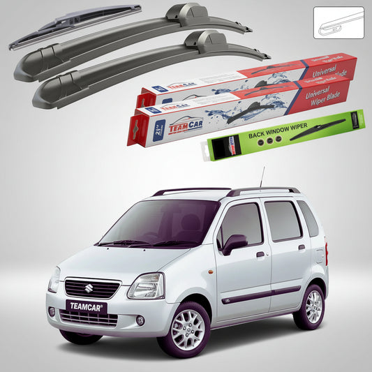 Ștergătoare Suzuki Wagon R+ EM 1997-2000 | Set Față și Spate Flat – TeamCar®