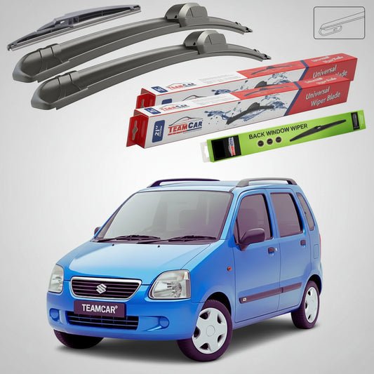 Ștergătoare Suzuki Wagon R+ MM 2000-2007 | Set Față și Spate Flat – TeamCar®