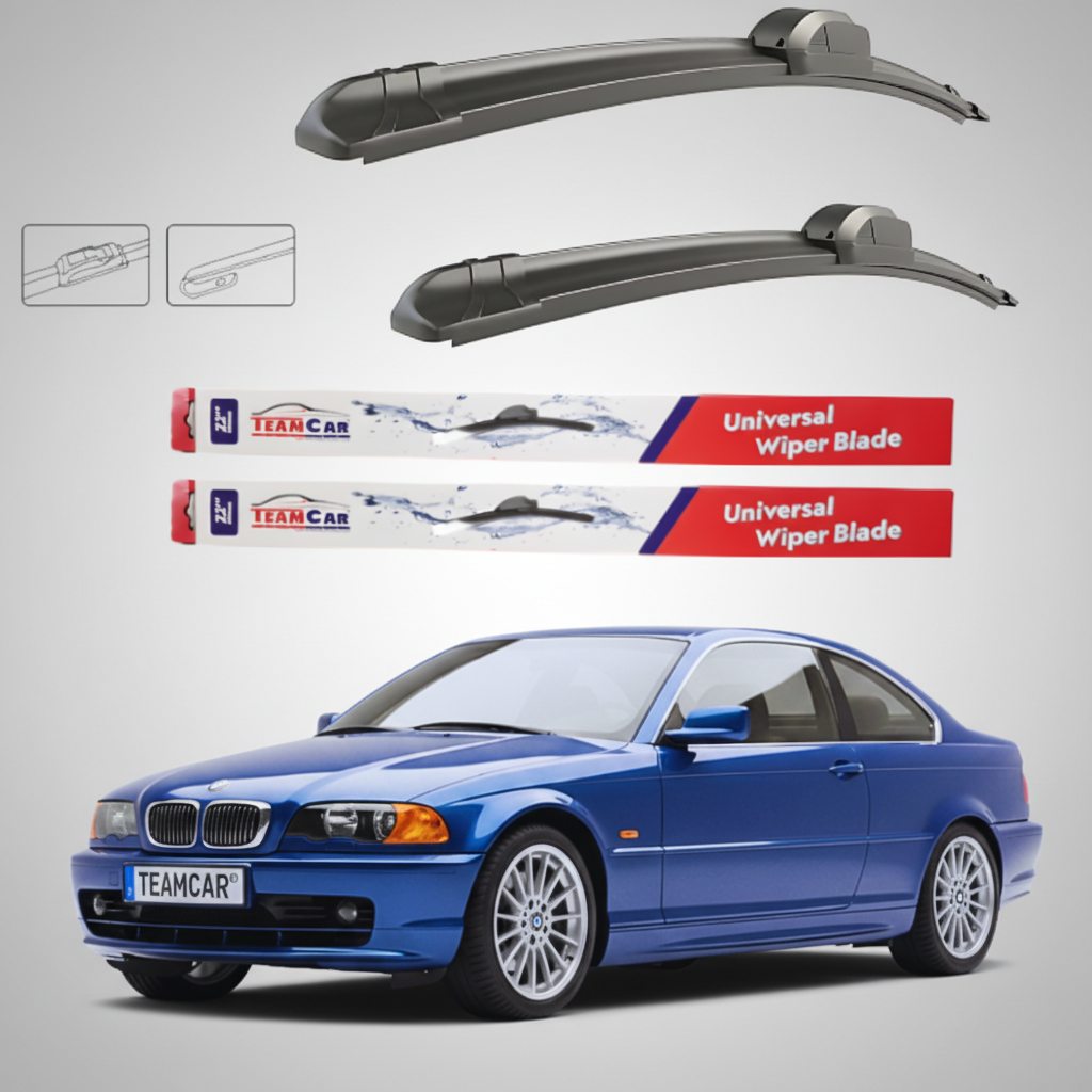 Ștergătoare BMW Seria 3 E46 Coupe (1999–2006) Flat | Set Față – TeamCar®