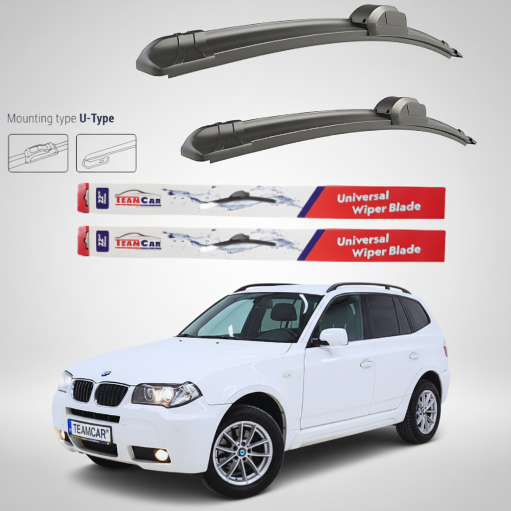 Ștergătoare BMW X3 E83 (2006–2010) Facelift Flat | Set Față – TeamCar®