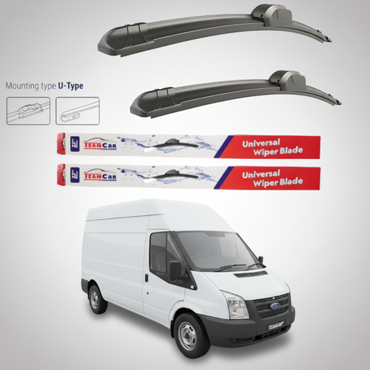 Ștergătoare Ford Transit Mk7 Van Long (2006–2009) TeamCar® – Flat | Set față