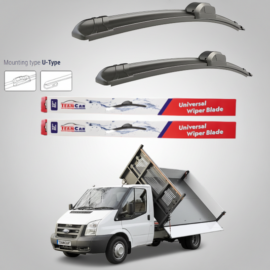 Ștergătoare Ford Transit Mk7 Basculantă (2006–2009) TeamCar® – Flat | Set față