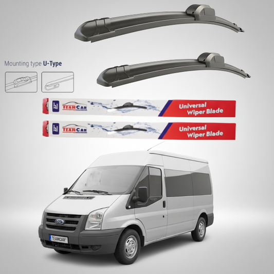 Ștergătoare Ford Transit Mk7 Minibus Long (2006–2009) TeamCar® – Flat | Set față