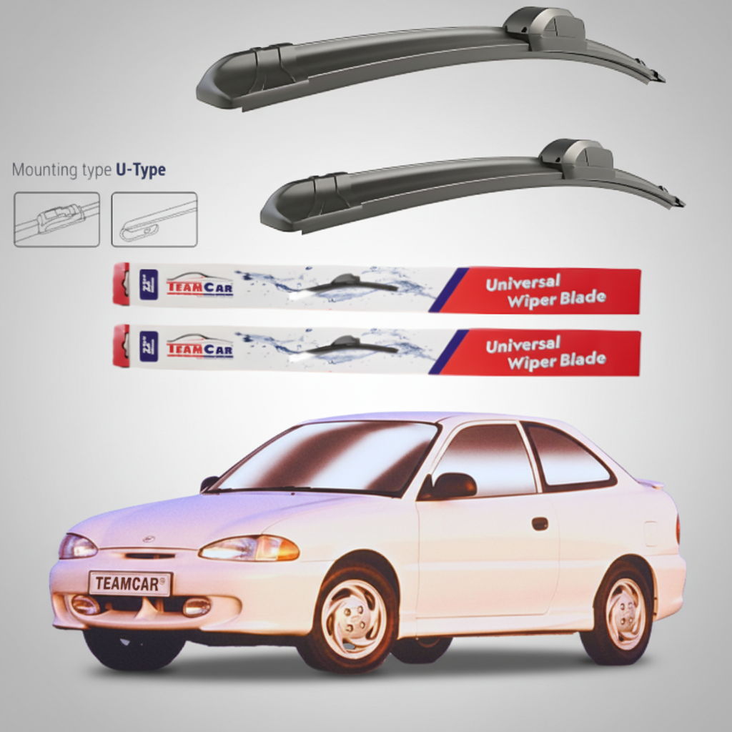 Ștergătoare Hyundai Accent (1994–1999) Flat | Set față – TeamCar®