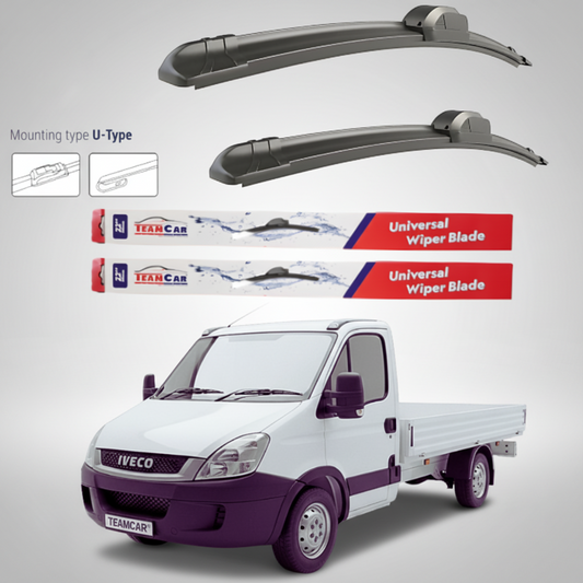 Ștergătoare IVECO Daily Basculantă (2006–2009) Flat | Set față – TeamCar®
