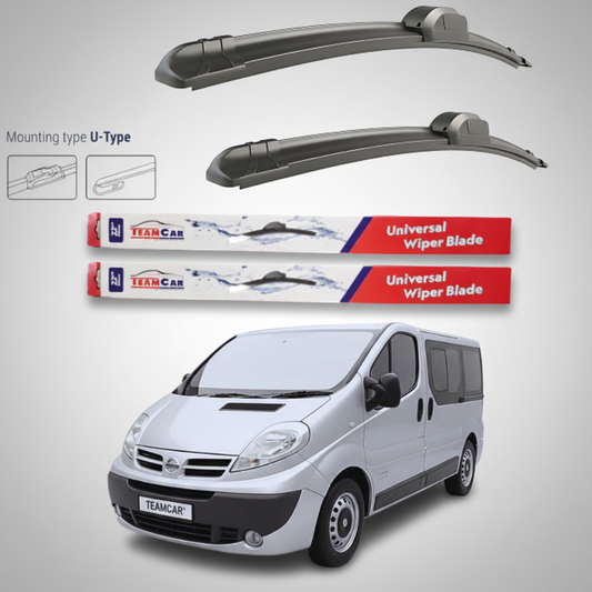 Ștergătoare Nissan Primastar X83 Bus L1H1 (2006–2014) Flat | Set față – TeamCar®