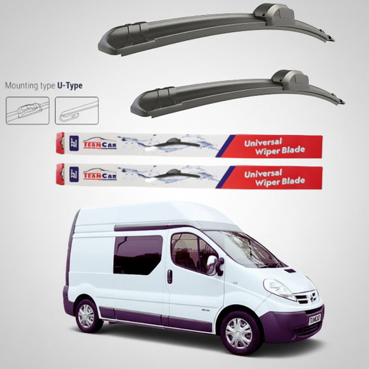Ștergătoare Nissan Primastar X83 Van L1H2 (2006–2014) Flat | Set față – TeamCar®