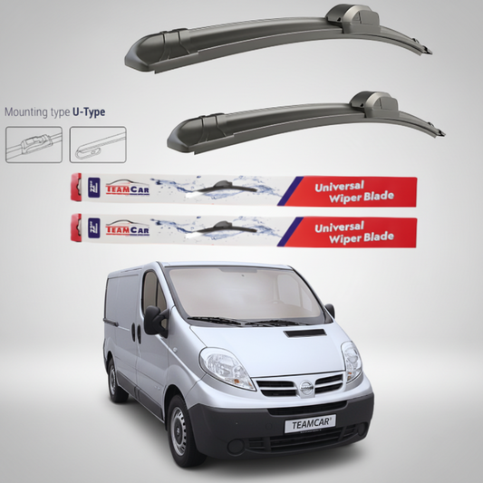 Ștergătoare Nissan Primastar VAN (2006–2014) Flat | Set față – TeamCar®