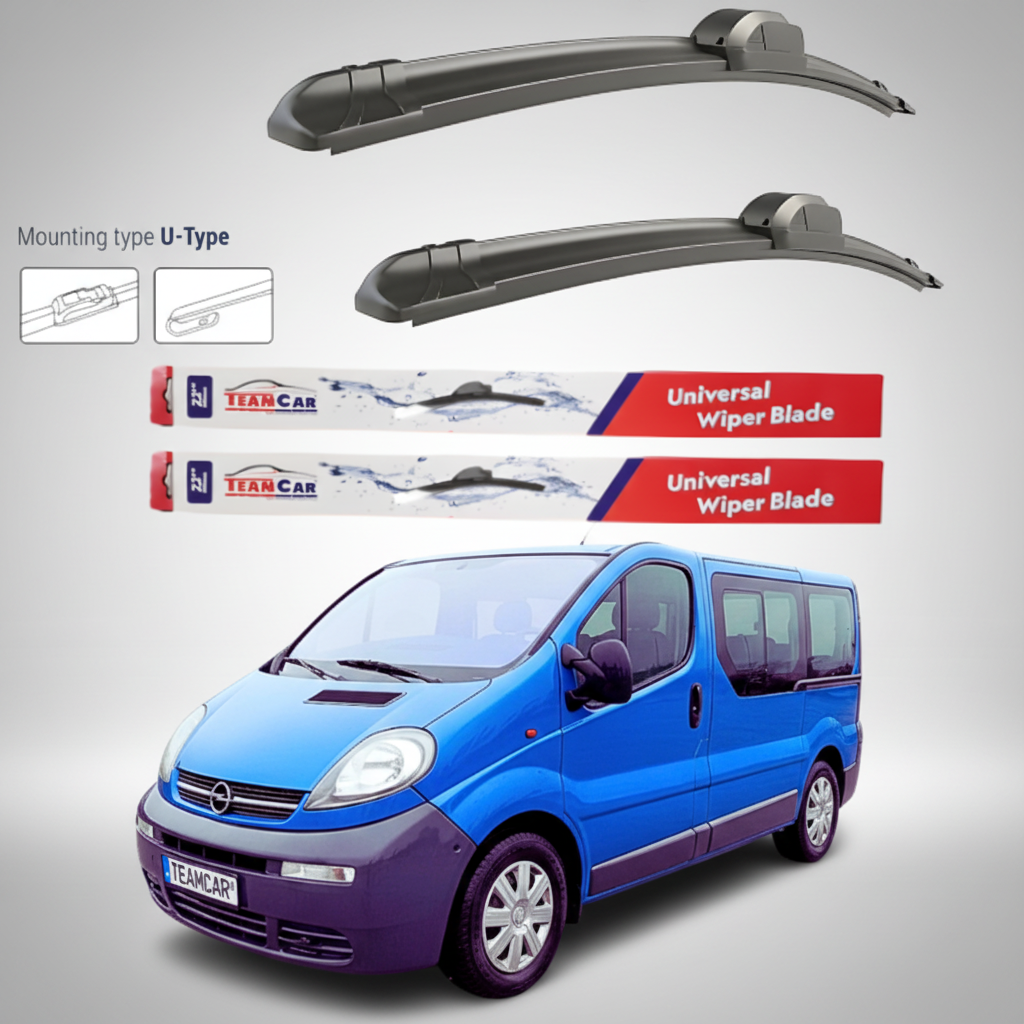 Ștergătoare Opel Vivaro Bus L1H1 (2001–2006) Flat | Set față – TeamCar®