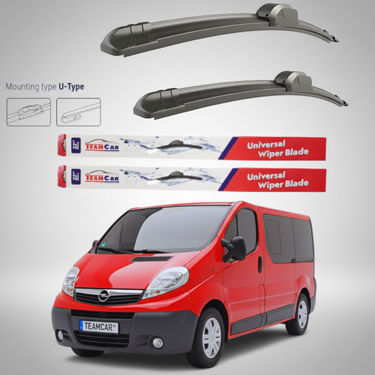 Ștergătoare Opel Vivaro Bus L1H1 (2006–2014) Flat | Set față – TeamCar®