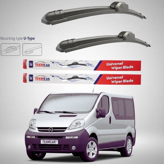Ștergătoare Opel Vivaro Bus L2H1 (2001–2006) Flat | Set față – TeamCar®