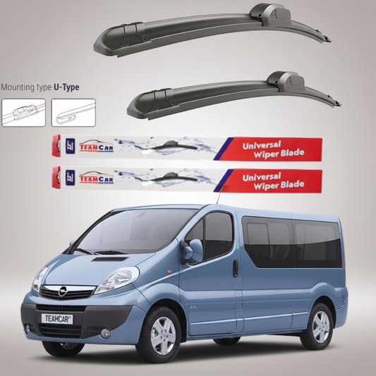 Ștergătoare Opel Vivaro Bus L2H1 (2006–2014) Flat | Set față – TeamCar®