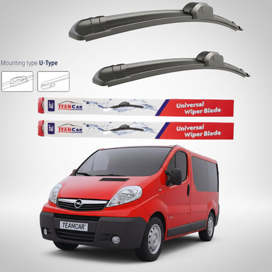 Ștergătoare Opel Vivaro VAN (2001–2014) Flat | Set față – TeamCar®