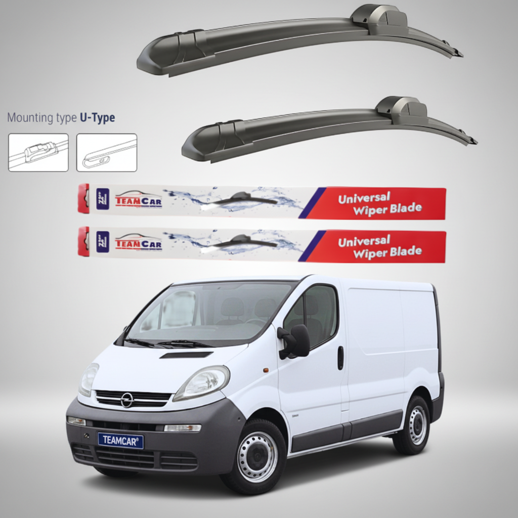 Ștergătoare Opel Vivaro Van L1H1 (2001–2006) Flat | Set față – TeamCar®