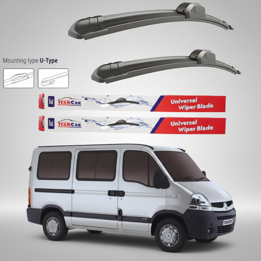 Ștergătoare Renault Master Bus L1H1 (2003–2010) Flat | Set față – TeamCar®