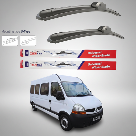 Ștergătoare Renault Master Bus L3H2 (2006–2010) Flat | Set față – TeamCar®