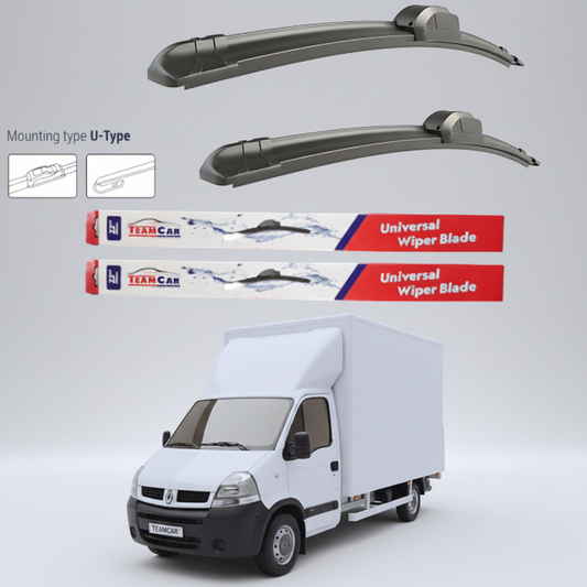 Ștergătoare Renault Master Cabina L2 (2006–2010) Flat | Set față – TeamCar®