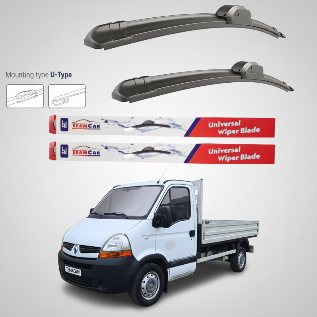 Ștergătoare Renault Master Cabina L2 (2003–2006) Flat | Set față – TeamCar®