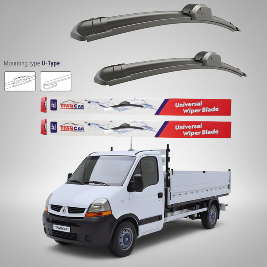 Ștergătoare Renault Master Cabina L3 (2006–2010) Flat | Set față – TeamCar®