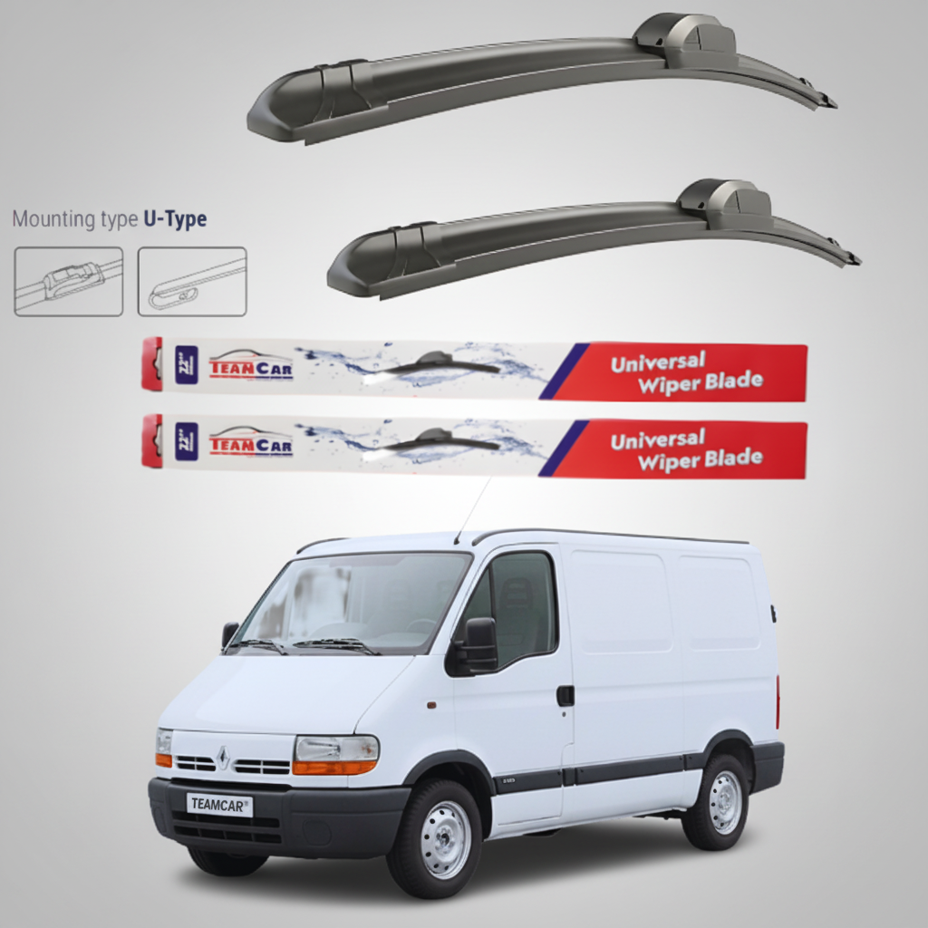 Ștergătoare Renault Master Furgon L1H1 (1997–2003) Flat | Set față – TeamCar®