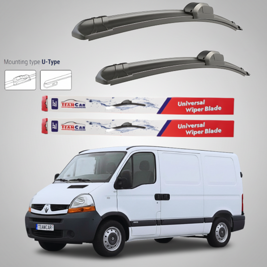 Ștergătoare Renault Master Furgon L1H1 (2006–2010) Flat | Set față – TeamCar®