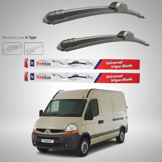 Ștergătoare Renault Master Furgon L1H2 (2006–2010) Flat | Set față – TeamCar®