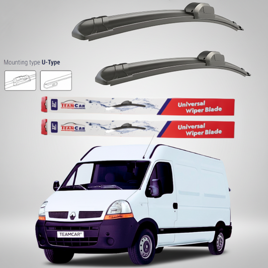 Ștergătoare Renault Master Furgon L2H2 (2006–2010) Flat | Set față – TeamCar®