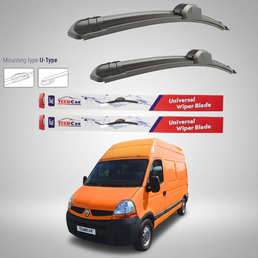Ștergătoare Renault Master Furgon L2H3 (2006–2010) Flat | Set față – TeamCar®