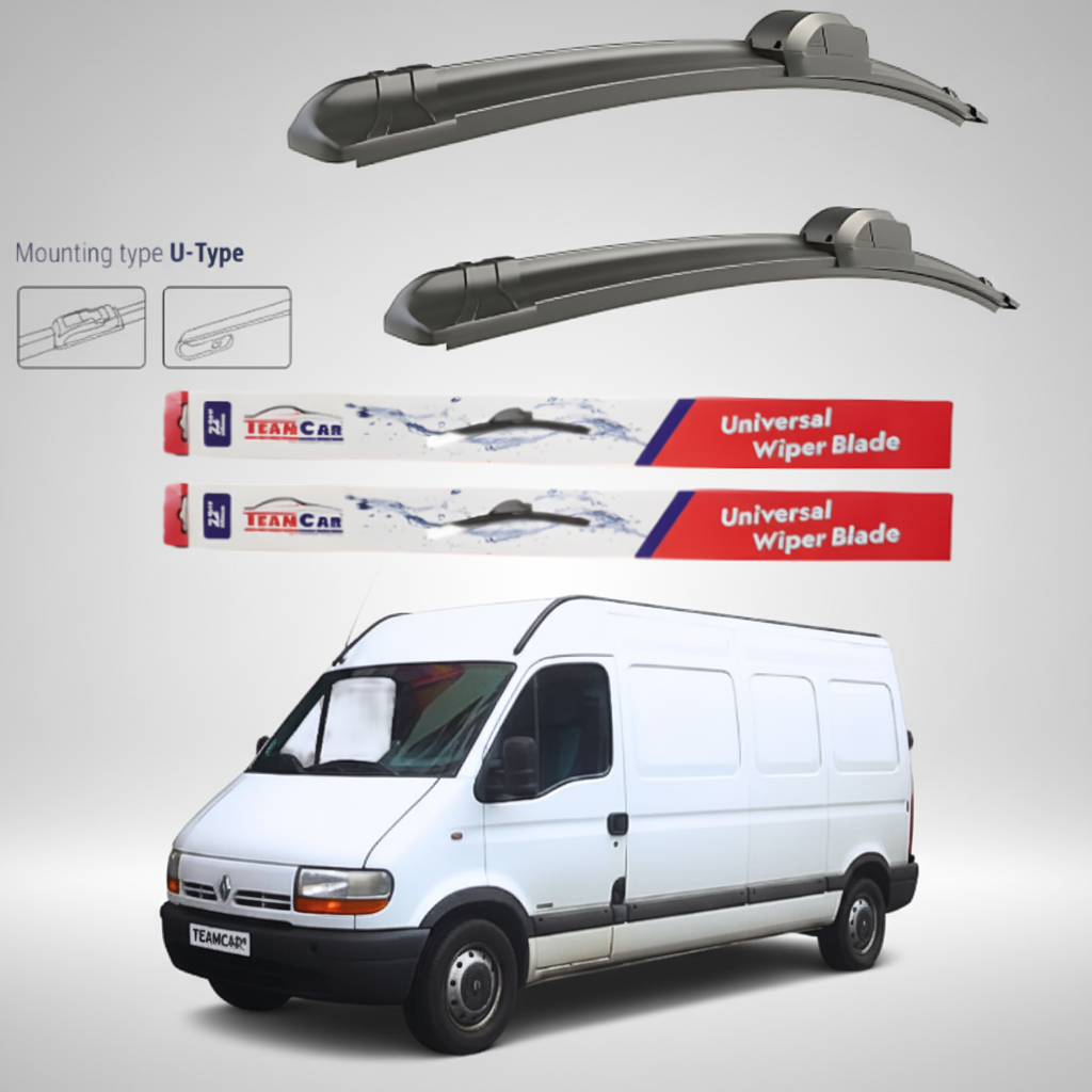 Ștergătoare Renault Master Furgon L3H2 (1997–2003) Flat | Set față – TeamCar®