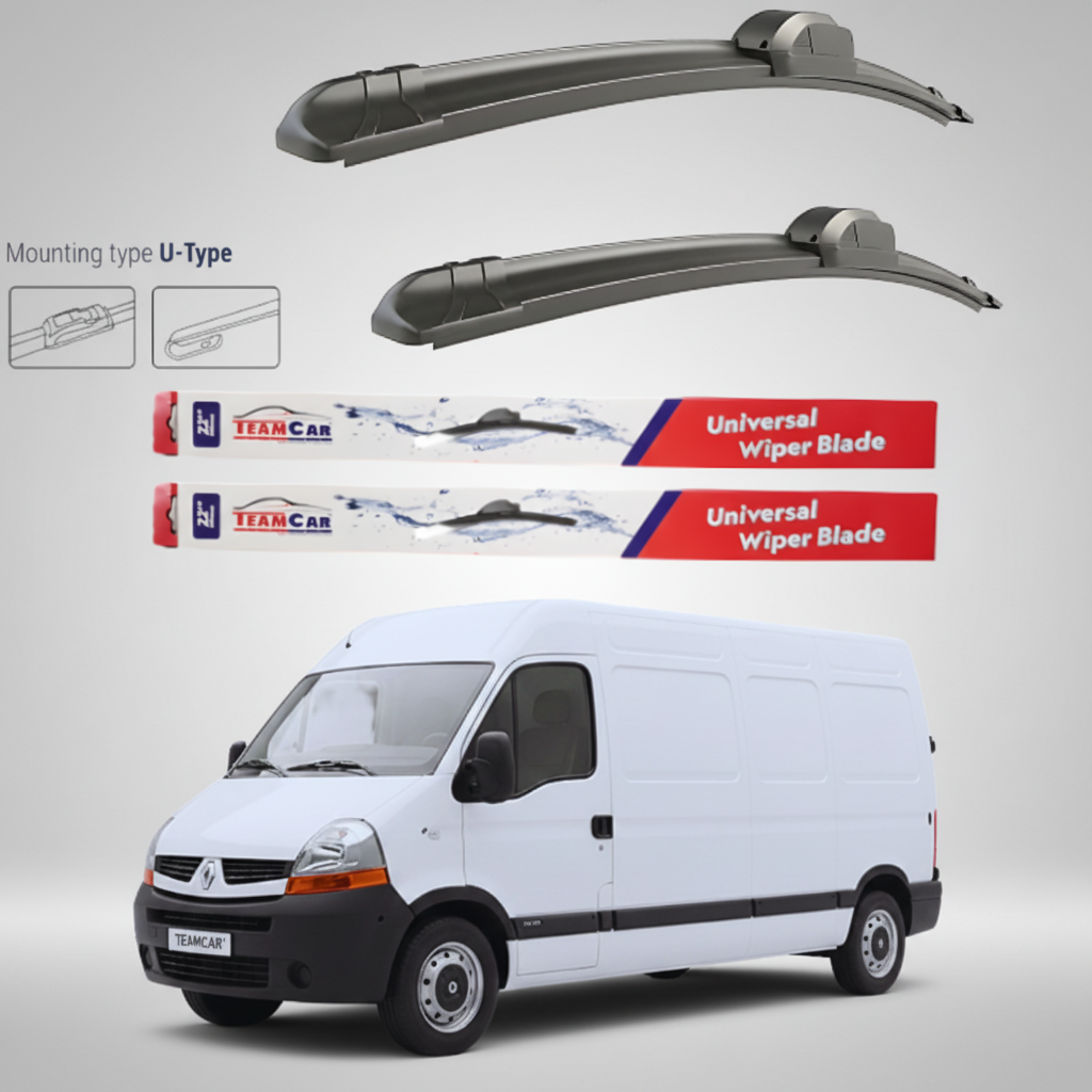 Ștergătoare Renault Master Furgon L3H2 (2003–2006) Flat | Set față – TeamCar®