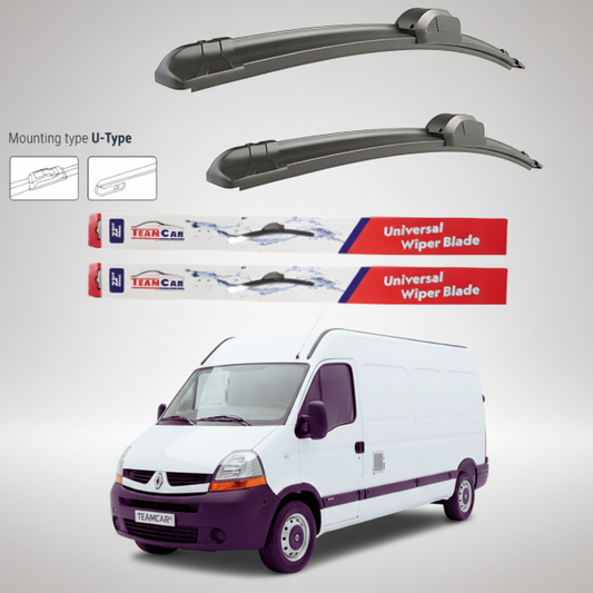 Ștergătoare Renault Master Furgon L3H2 (2006–2010) Flat | Set față – TeamCar®