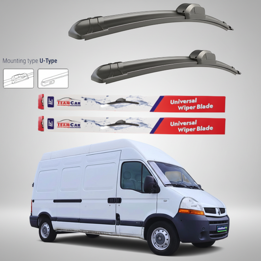 Ștergătoare Renault Master Furgon L3H3 (2006–2010) Flat | Set față – TeamCar®
