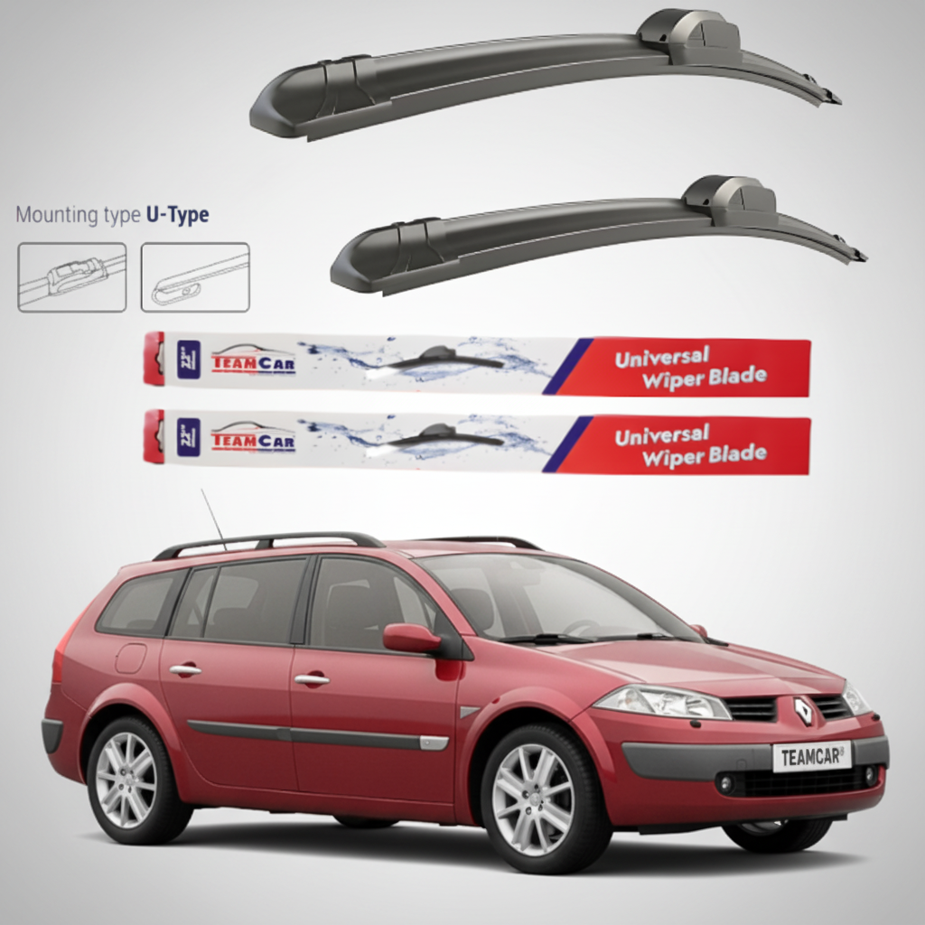 Ștergătoare Renault Megane II Estate (2003–2006) TeamCar® – Flat | Set față