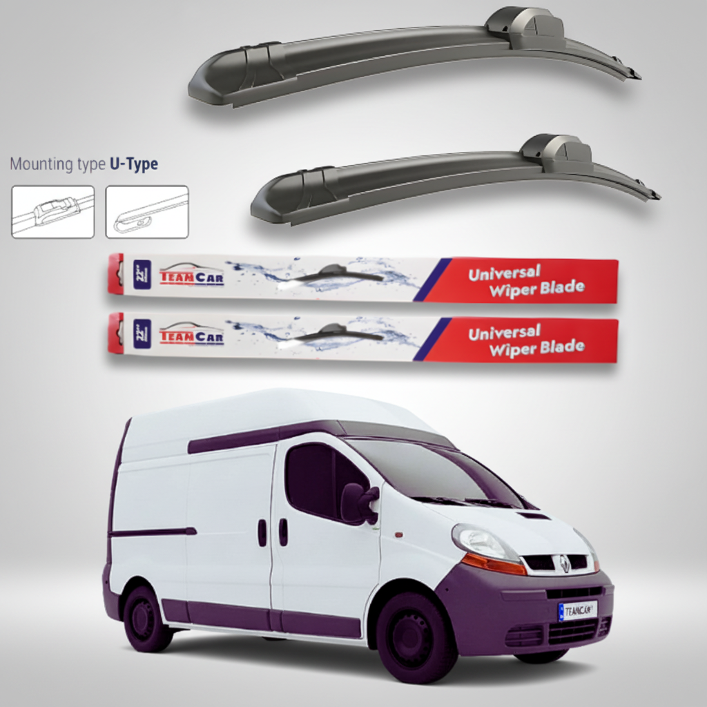 Ștergătoare Renault Trafic II FL Van L1H2 (2001–2006) Flat | Set față – TeamCar®