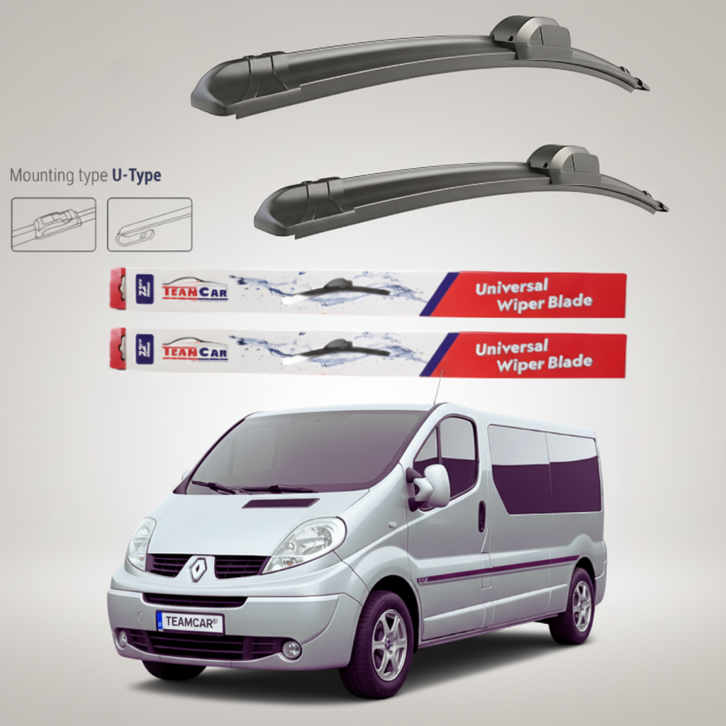 Ștergătoare Renault Trafic II JL Bus L2H1 (2006–2014) Flat | Set față – TeamCar®