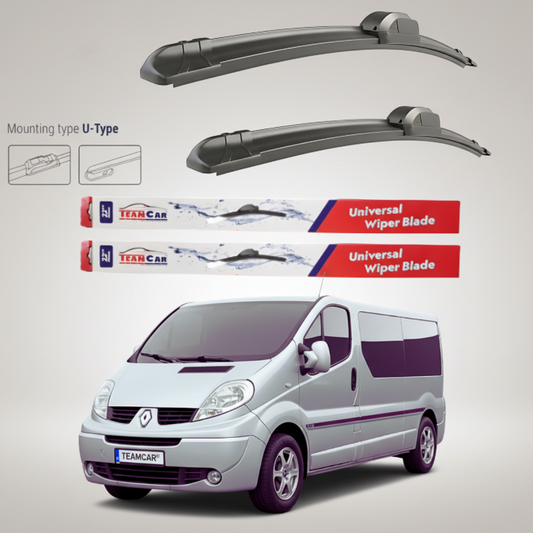 Ștergătoare Renault Trafic II JL Bus L2H1 (2006–2014) Flat | Set față – TeamCar®