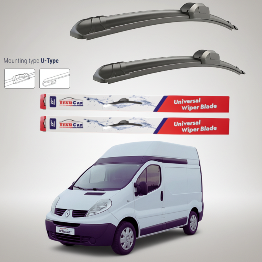 Ștergătoare Renault Trafic II FL Van L1H2 (2006–2014) Flat | Set față – TeamCar®