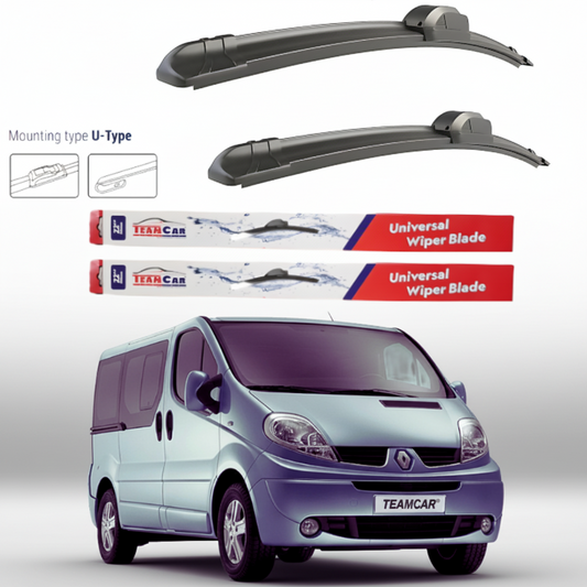 Ștergătoare Renault Trafic II JL Bus L1H1 (2006–2014) Flat | Set față – TeamCar®