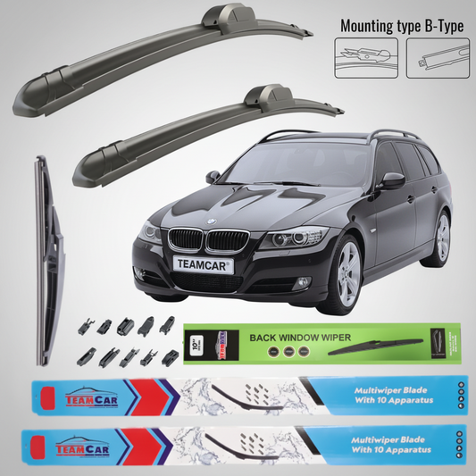 Ștergătoare BMW Seria 3 E91 Facelift (2008–2012) Flat | Set Complet