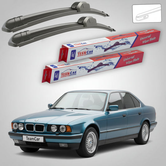 Ștergătoare TeamCar® pentru BMW Seria 5 Sedan (E34) 1987–1995 – Set Față Flat