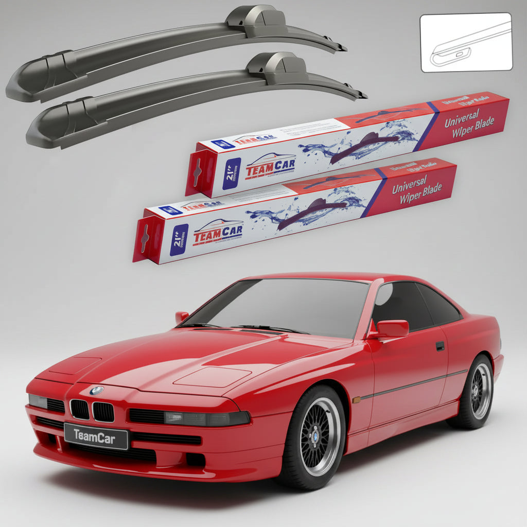 Ștergătoare TeamCar® pentru BMW Seria 8 (E31) 1990–1999 – Set Față Flat