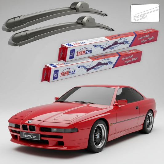Ștergătoare TeamCar® pentru BMW Seria 8 (E31) 1990–1999 – Set Față Flat
