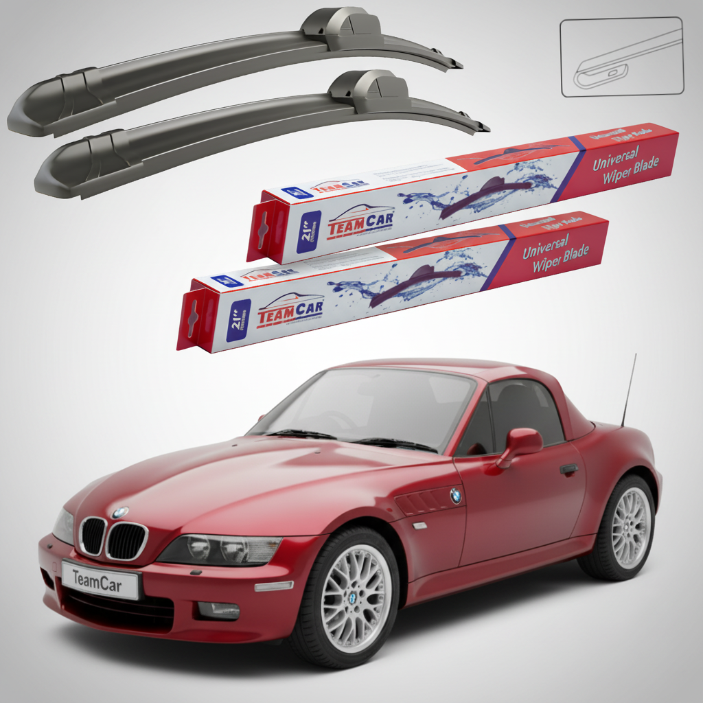 Ștergătoare TeamCar® pentru BMW Z3 Roadster (E36/7) 1995–2003 – Set Față Flat